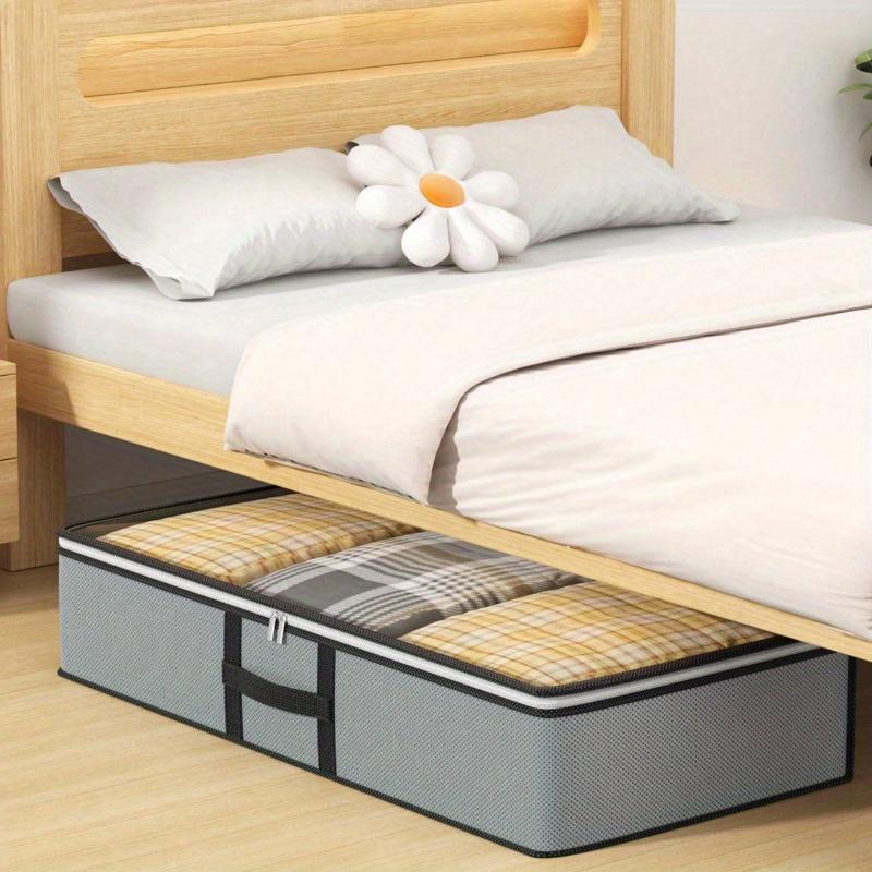 1PC Under-Bed Storage Bag, Flat Storage Bag, Drawer Storage Box, Wardrobe Finishing Bag, Moving Bag, Top Transparent Clothing Quilt Storage Bag