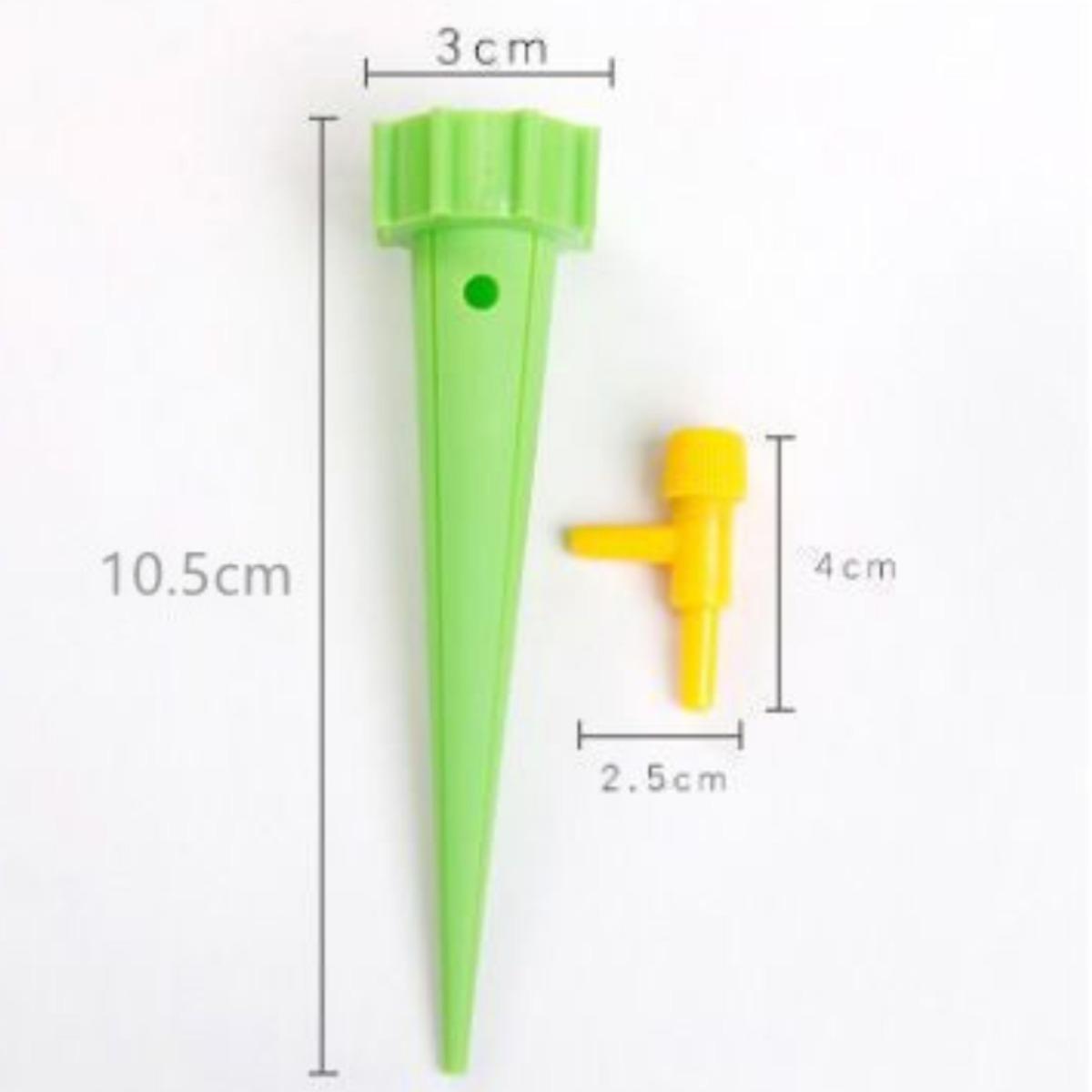 

10 шт. автоматических конусных поливочных шипов для 2-литровых бутылок – система полива растений и цветов из бутылок с самополивом зелёный