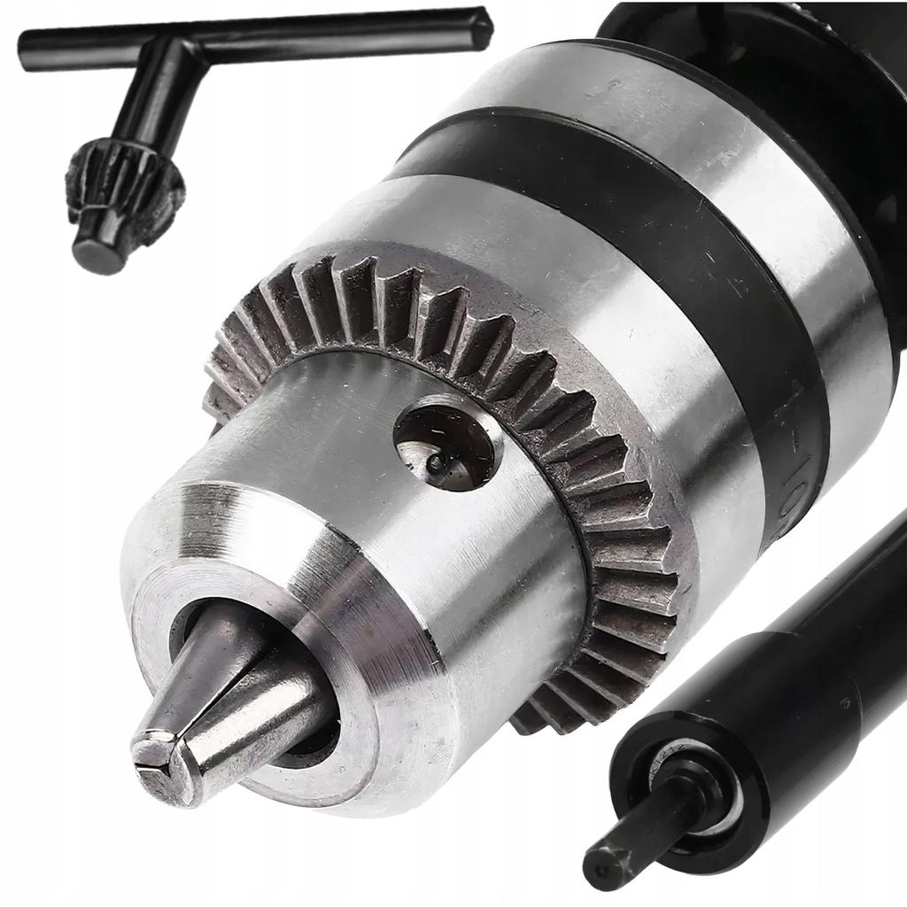 Adapter Angle Attachment Holder Drill Attachment 1/4” Angle 90° + Key