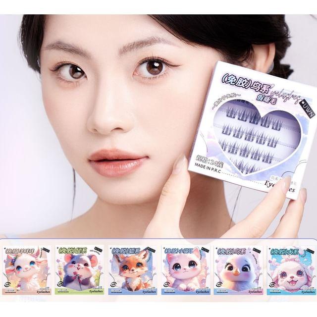 LuxeFlutter - Натуральные пушистые накладные ресницы-пучки без клея 3