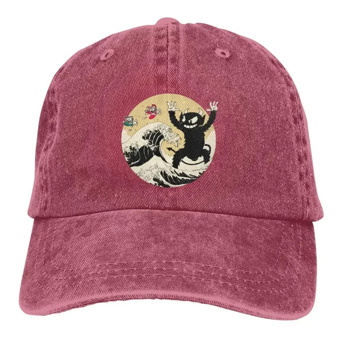 

Flood Devil Baseball Cap Men Hats Women Visor Protection Snapback Cuphead Caps One Size