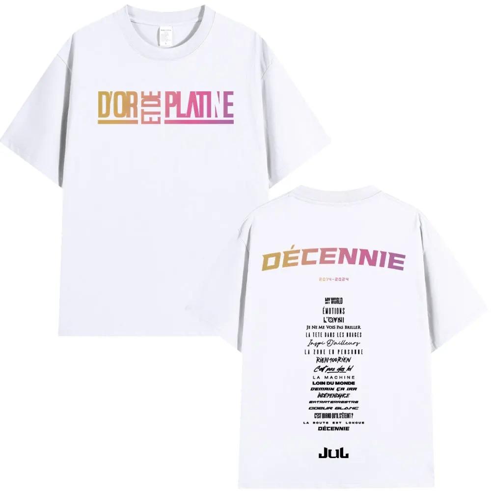 Rap Singer Jul Pattern Printed Men's T-shirt Fashionable Hip-hop T-shirt Casual 100% Cotton High-quality Short-sleeved T-shirt