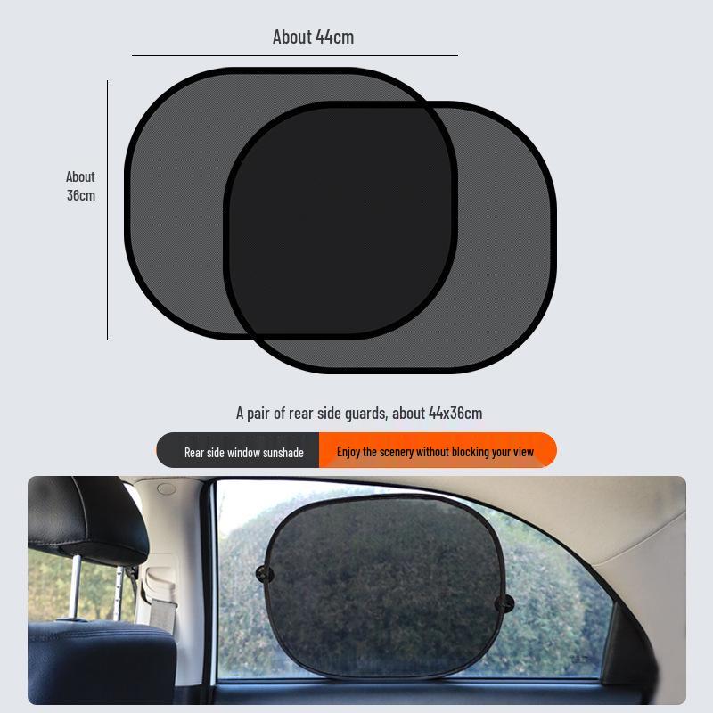 Car Window Sunshade and Privacy Curtains - UV Protection and Heat Insulation