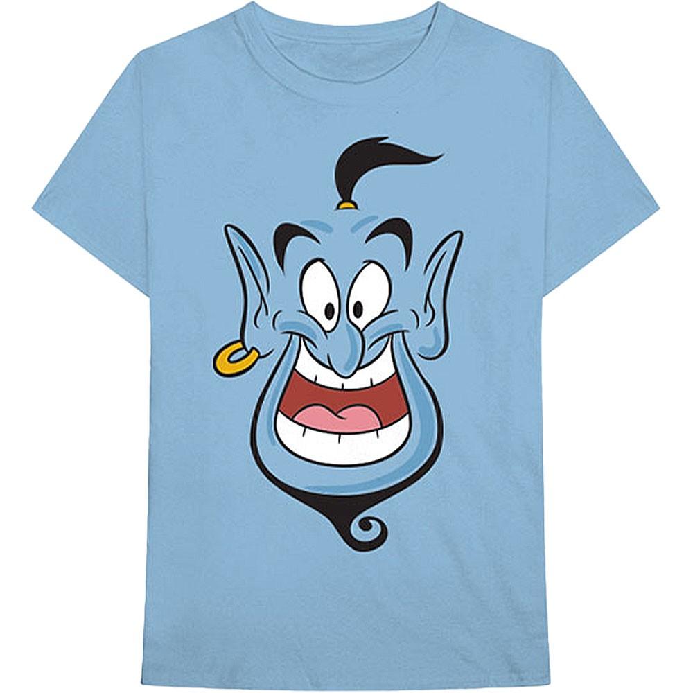 Men s Disney Aladdin Genie T-shirt Medium Light Blue L