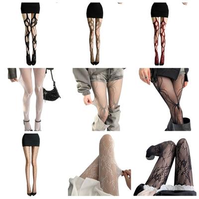 Jacquard Small Flowe Fishnet Stockings Mesh Design Fishnet Pantyhose  Summer Season