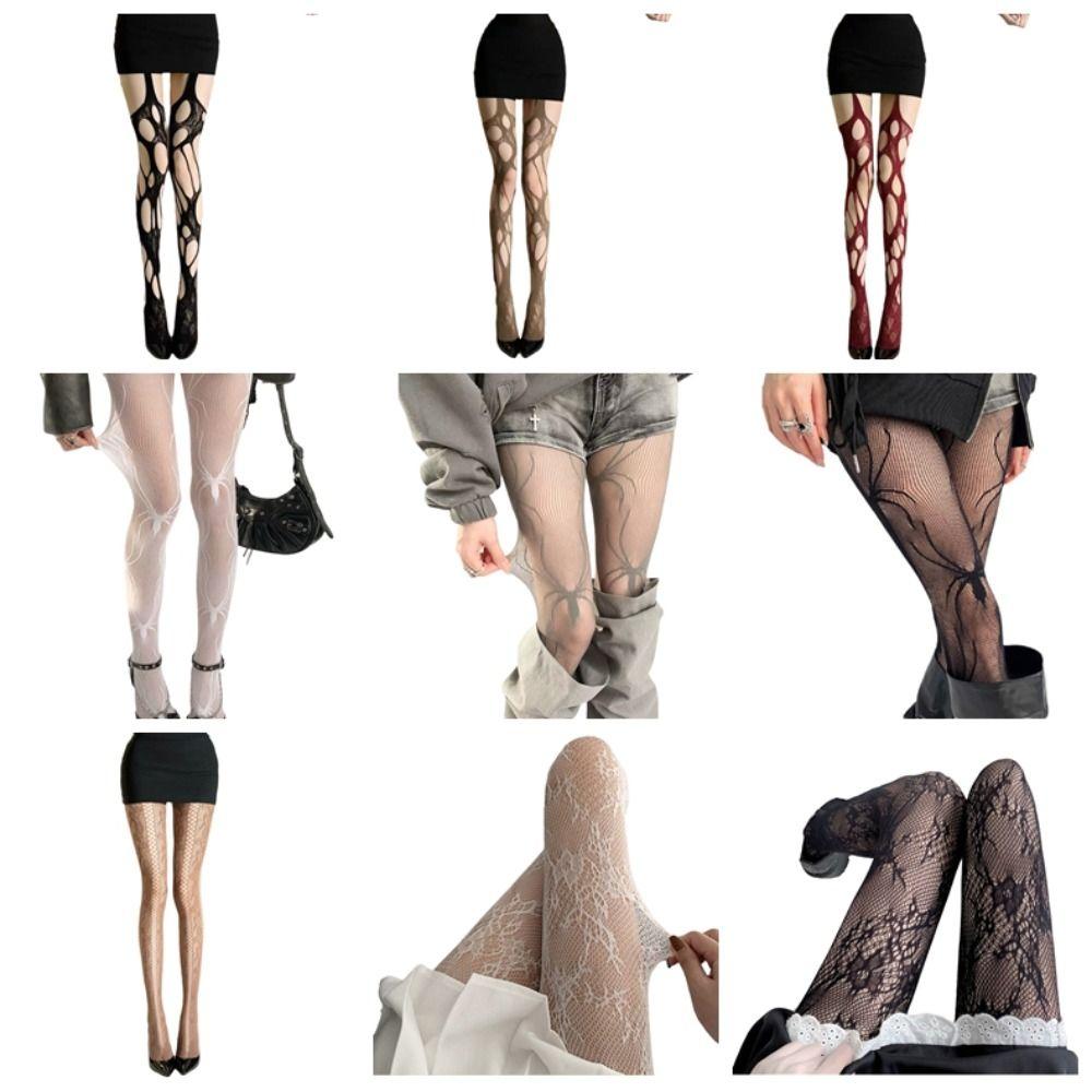 Jacquard Small Flowe Fishnet Stockings Mesh Design Fishnet Pantyhose Summer Season