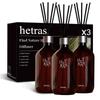 Hetras Premium Large Capacity Reed Diffuser 500ml X3