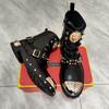 Fashion New High Quality Heavy Metal Men's Fashion Motorcycle Casual Popular Ankle Boots Autumn Winter Luxury Tall Boots Pocket Boots A6