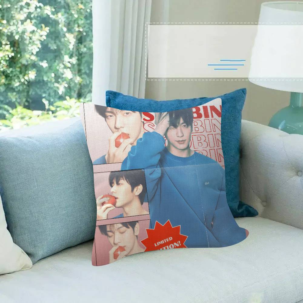 Kpop Group TxT Soobin   Personalized Pillow Dust Cover Bedroom Kids Party Decoration Pillowcase Birthday Children Gift