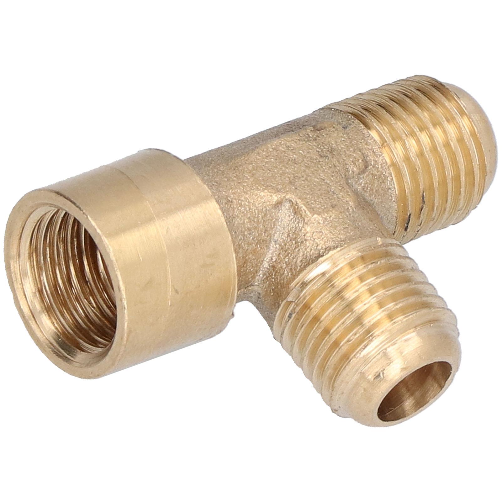

3‑Way Adapter Brass External Threaded Splicer Joint Fitting Pneumatic Accessories