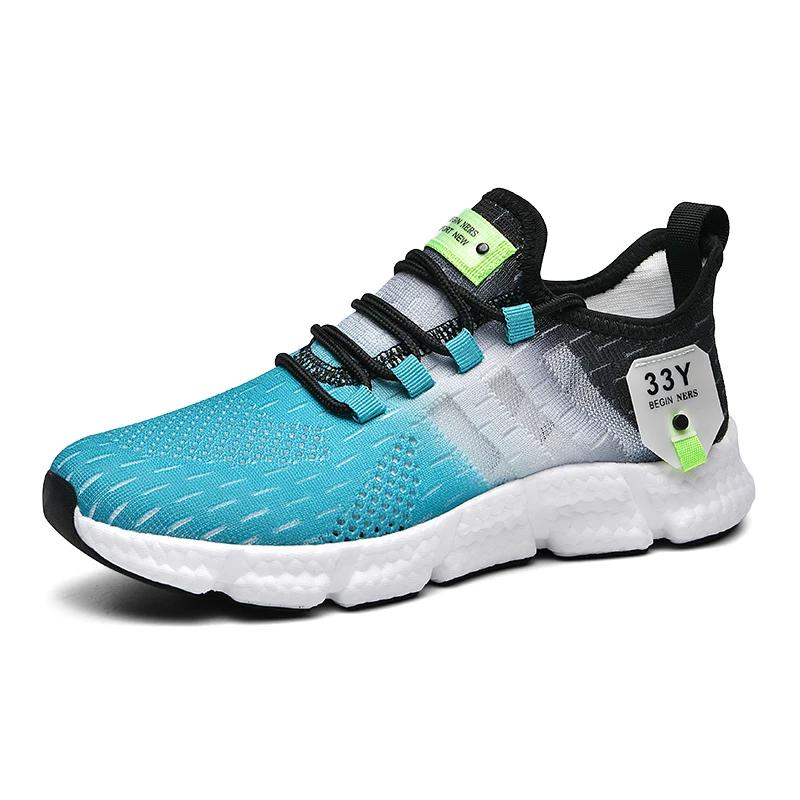 Summer Cross Border Hollow Mesh Flying Weaving Running Shoes for Men and Women Casual and Versatile Sports Shoes for Couples