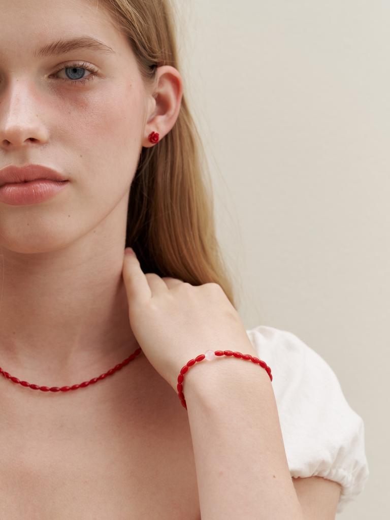 Love Me Monster Coral Lace Bracelet