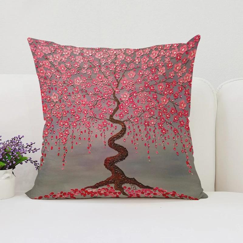 Japanische Kirschblüten Kissenbezüge für Kissen 45x45 Kissenbezug für Kissen Heimdekoration 45x45 Kissenbezüge Kissenbezug