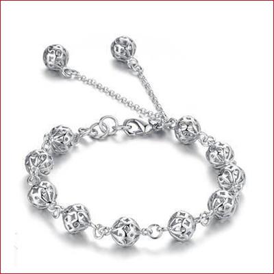 Korean Crystal Bracelet Silver Plated Bracelet Jewelry Wholesale for Women's Bracelets