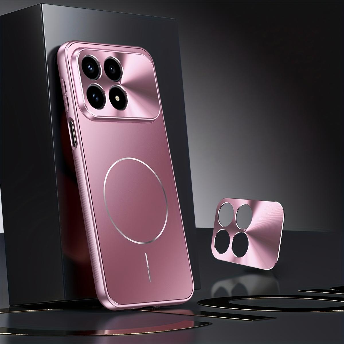 

Висококласний розкішний матовий чохол AG для MagSafe для Xiaomi Poco F8 Pro F8 Ultra Магнітна бездротова зарядка Захист камери Ударостійкий чохол Poco F8 Pro рожевий червоний колір