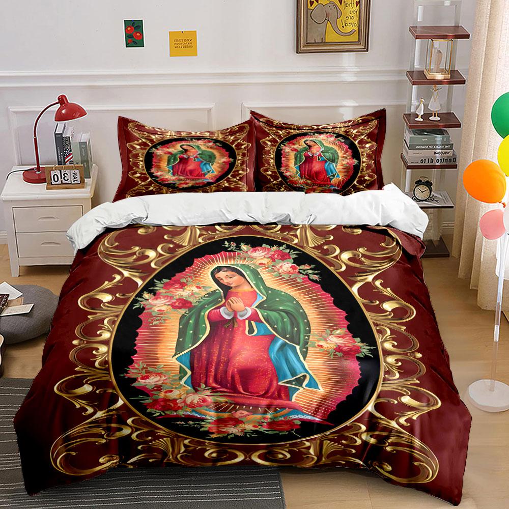 Religious Wall Decor Set Multiple Sizes Kid'S And Adults' Bedroom Exquisite 3Pc Bedding Set, Gift