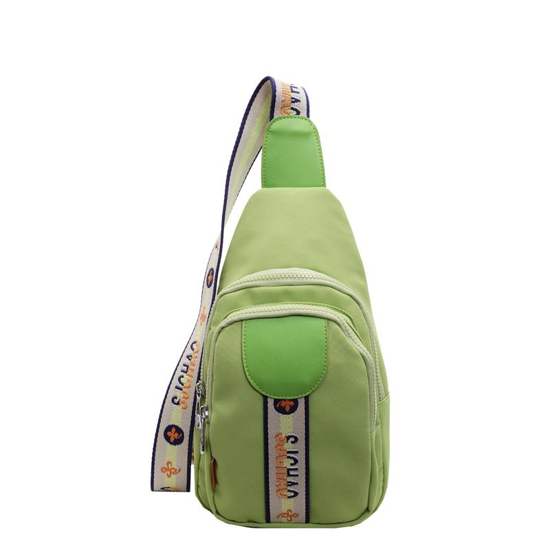 

Женская нагрудная сумка, однотонная сумка через плечо зелёный