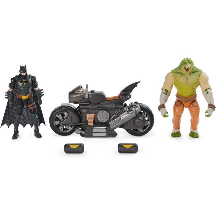 Jouet - spin master - batman transforming - batcycle - 2 figurines incluses - multicolore