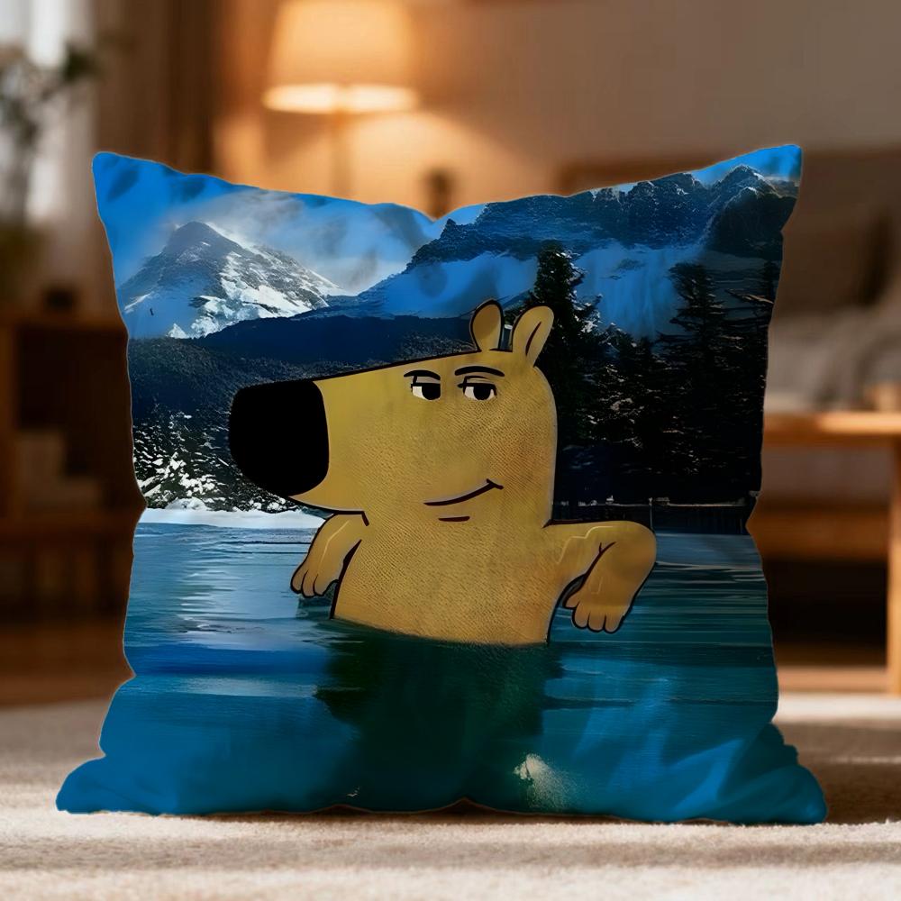 Hot CChill Guyew Cushion Cover Soft Washable Pillow Case Multi-Scene for Couch Bed Travel Office Use