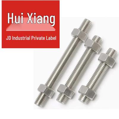316 Stainless Steel Full Thread Stud with 2 Nuts Assembly