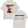 Vintage Washed Tshirt Jesse Welles Under The Powerlines Tour  Print Tshirt Unisex Aesthetic Trendy Casual Cotton Tshirts