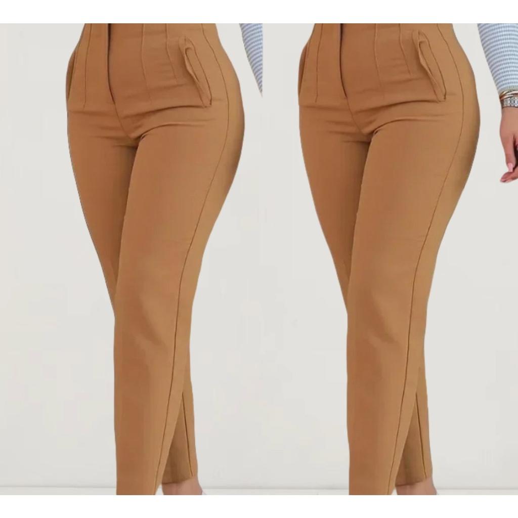 Office Outfits Pencil Trousers Black Pink White Ladies Pants Fashion Office Wear High Waist Pants for Women Formal Pants