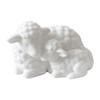 3D Printed Mother and Baby Sheep Figurine, Soft White Desk Decor, Cute Animal Shelf Ornament, Heartwarming Mother's Day & Newborn Gift