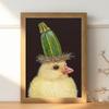 Vogel Kaninchen Ente Tier Gemüse Kopf Klassische Vintage Poster HD Qualität Wandkunst Retro Poster für Heim Zimmer Wanddeko