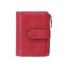 Youthful PU Wallet For Women Stylish Blocking Coin Purses Trifold Layout Practical Card Pockets And Closure for Women  Burgundy
