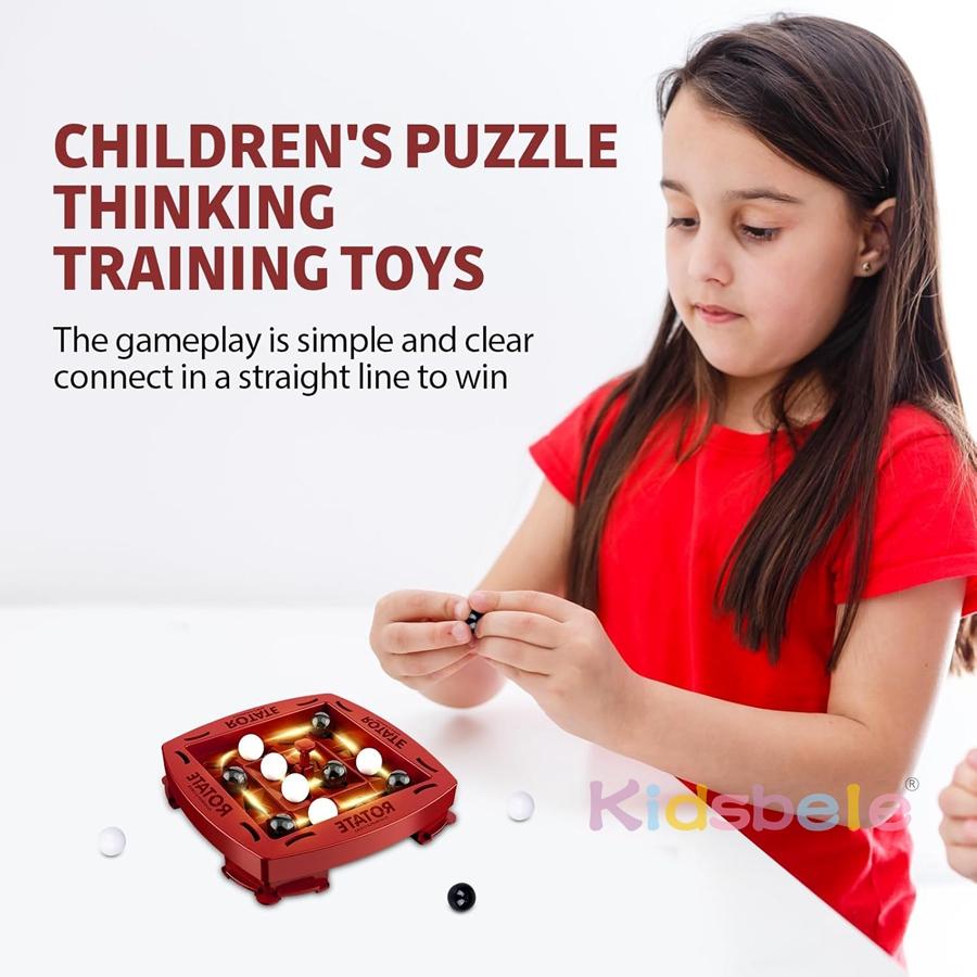 Track Logic Chess Fun Game Table Top Orbital Logic Chess Game Family-Child Intelligence Game 2 Player Strategy Board Games
