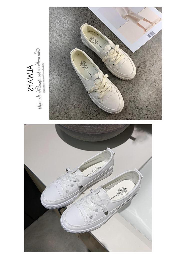 2025 Trendy Women's White Casual Canvas Shoes: Simple & Stylish for Summer Travel