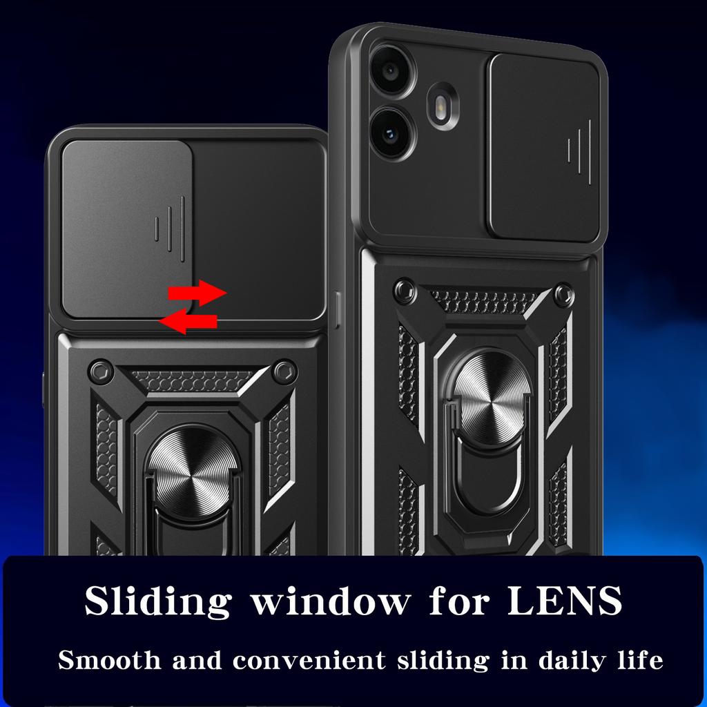 Armor Holder Funda for Nothing CMF Phone 1 / CMF Phone 2 Pro Case Slide Camera Protection Ring Stand Shockproof Back Cover Capa