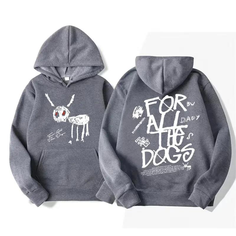 Herren Damen Mode Hip Hop Pullover Sweatshirt Vintage Streetwear Hoodie Rapper Drake Neues Album für All The Dogs Grafik-Hoodies
