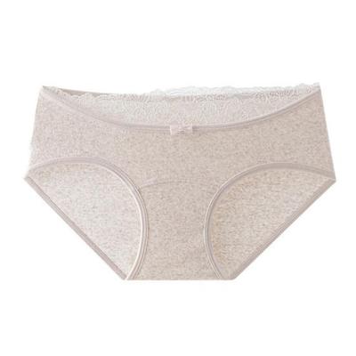 Damen Baumwollunterwäsche Mittelhoch Nahtlos Frech Hüftslip Weich Dehnbar Sexy Spitze Bikini Slips