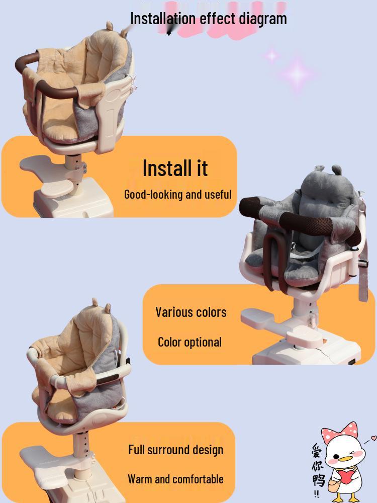 Winter Quilted Electric Vehicle & Stroller Baby Seat Cushion