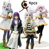 4Pcs Furyu Noodle Stopper Sousou No Frieren Anime Girl Figure Frieren Beyond Journey'S End Action Figure Collectible Model Toys