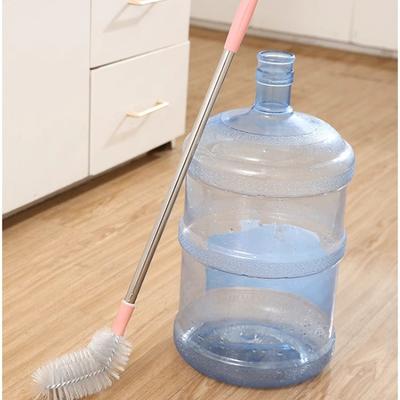 Thickened Bucket Cleaning Brush, Plastic Long Handle Elbow Oil Pot Brush, Bucket Brush With No Dead Corners, Bucket Washing Tool