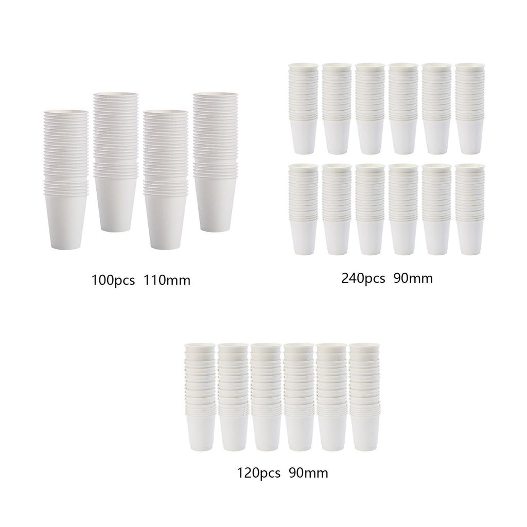 Disposable Coffee Cups Beverage Paper Cup and Cold No Leakage Eco Friendly for Water Milk