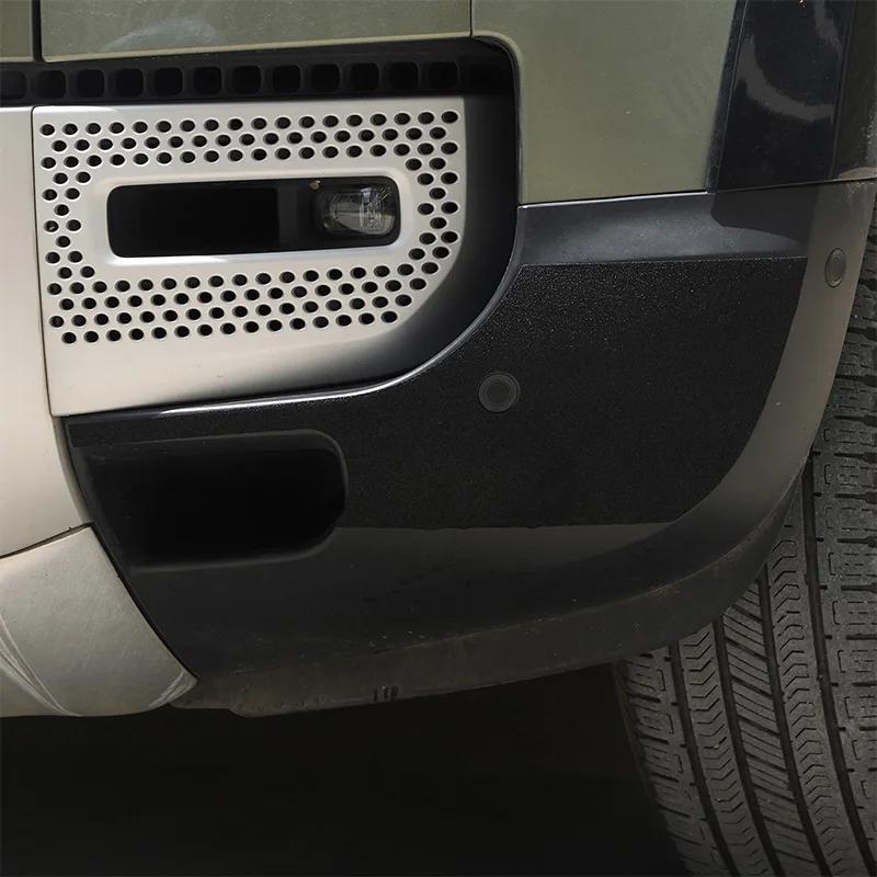 Für Land Rover Defender 90 110 130 2020-2024 PVC Schwarz Auto Frontstoßstange Front Ecke Verkleidung Aufkleber Auto Zubehör