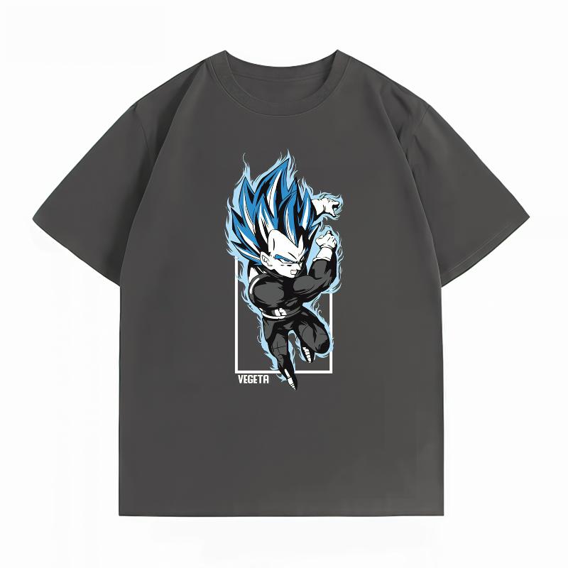 Unisexs Clothing New 100 Cotton Summer TShirt Dragon Ball Unisexs TShirt Vegeta Print Casual Unisexs TShirt