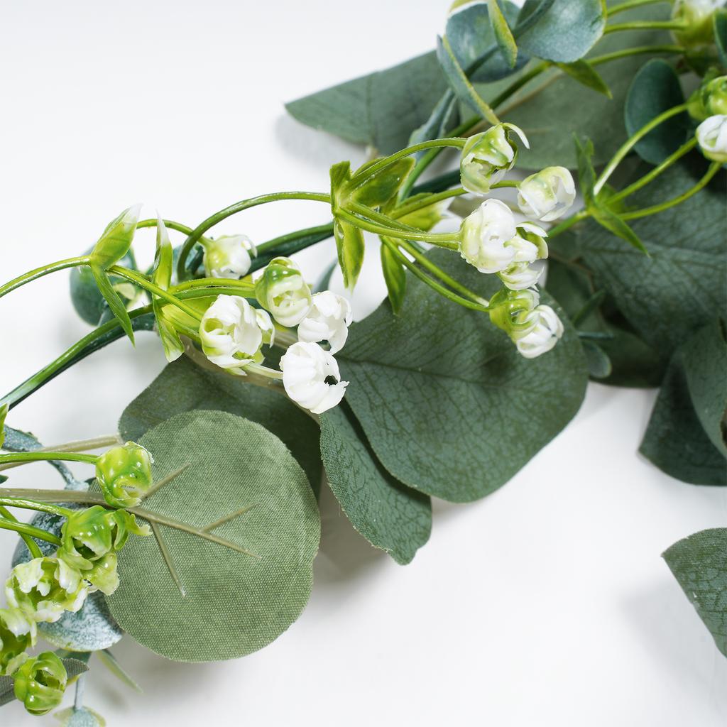 Artificial Silver Eucalyptus Greenery Garland Leaves Eucalyptus Dollar Vines Plant Wall for Wedding Faux Arch Garland Decor
