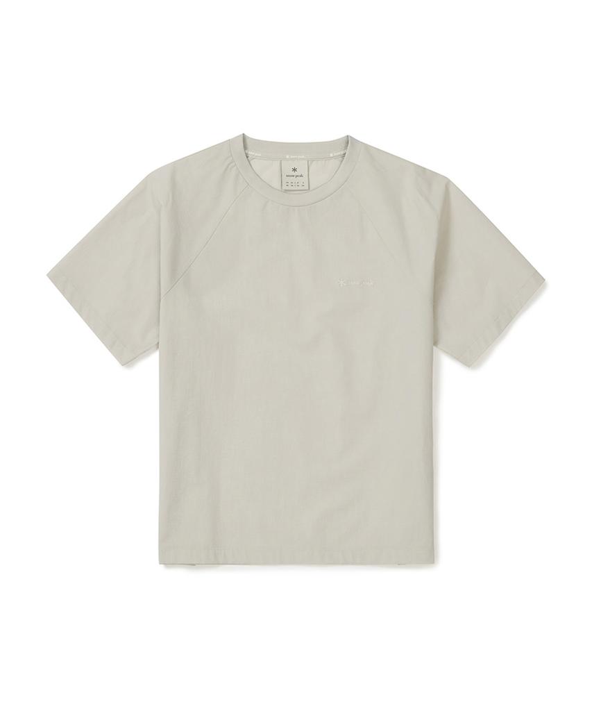 SNOWPEAK APPAREL Airdots Women'S Basic Short Sleeve T-Shirt (S25Mwtts35) Light Beige