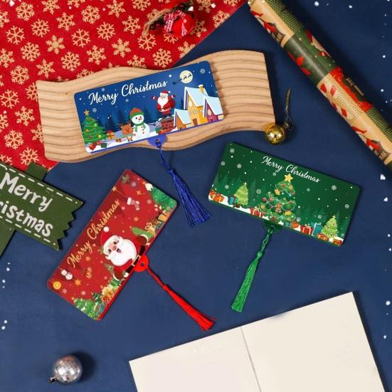 Christmas Cash Gift Envelopes 10 Slots Surprise Xmas Gift Card Holder