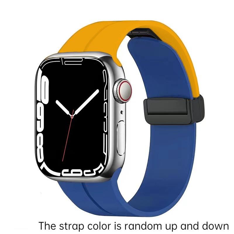 Magnetic Strap For Apple watch ultra band 49mm 45 mm Silicone Bracelet iWatch Series 7 8 se 6 5 3 44mm 45mm 40mm 41mm 42mm 38mm