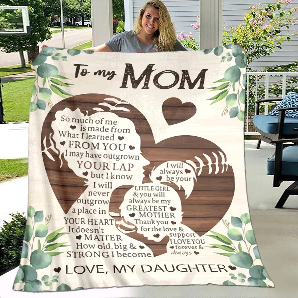 Para Minha Mãe Mamãe Série de Presentes Carta Cobertor, Manta Macia para Casa Quarto Cama Sofá Piquenique Viagem Escritório Cobertor de Cobertura Crianças