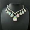 High-End European & American Diamond Teardrop Clavicle Necklace