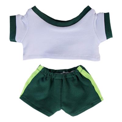 Niannyyhouse 10cm, 15cm, 20cm Roupas de Pelúcia, Roupa Esportiva, Bloco de Cores, Camiseta, Calças, Vestir, Boneca de Algodão, Acessórios (a13, 20cm)