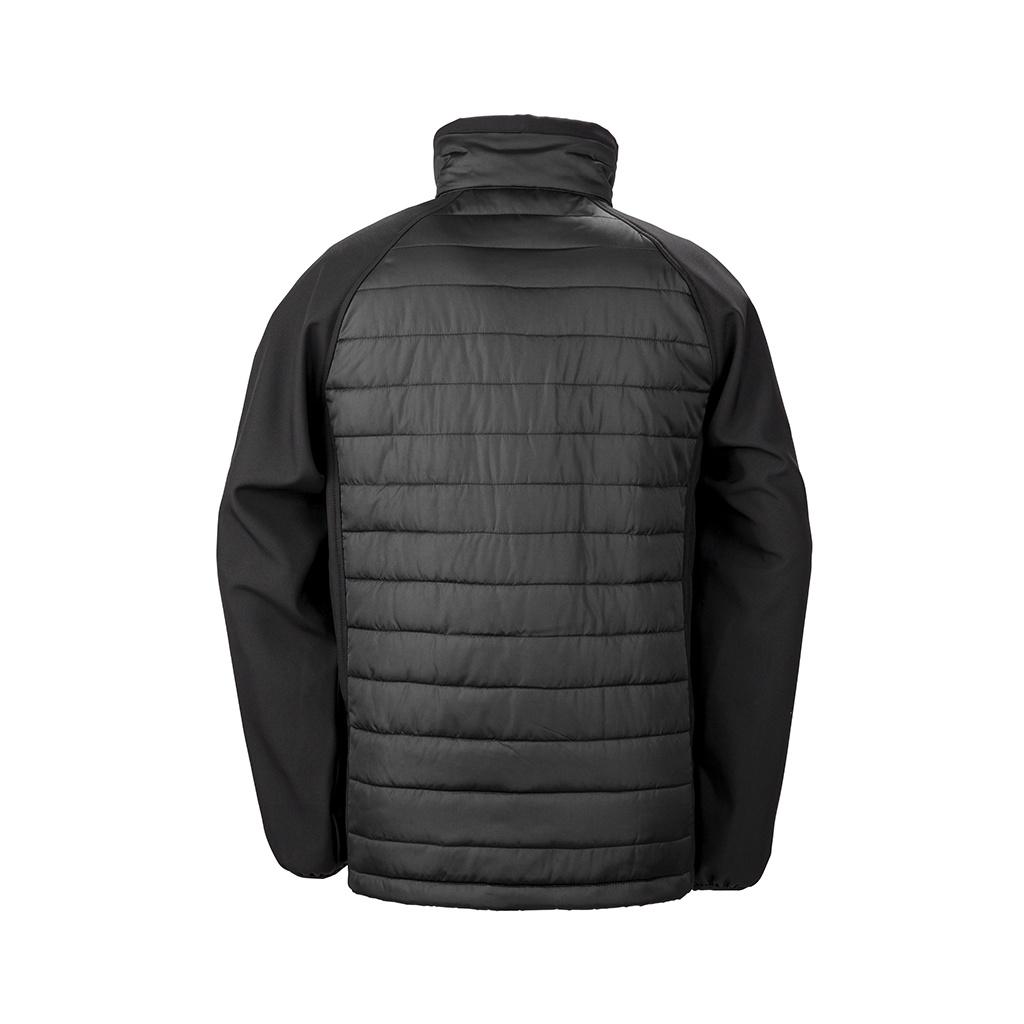 Result Mens Black Compass Padded Soft Shell Jacket