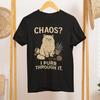 Persian Cat T-Shirt - Chaos? I Purr Through It - Funny Cat Lover Comfort Colors 1717 Tee