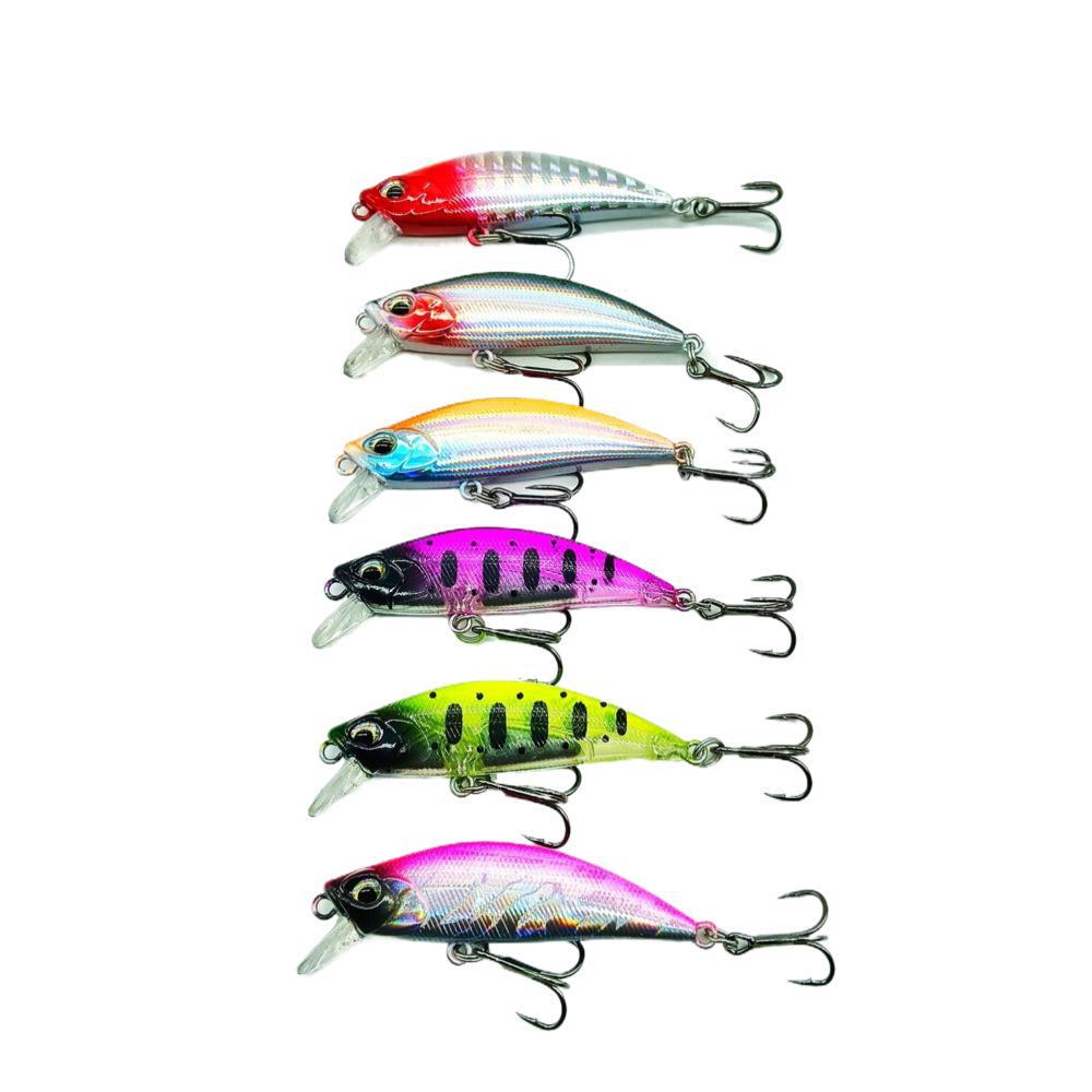 5g Hard Bait Lure Set: Sinking Minnow for Freshwater & Sea Fishing - Ideal for Bass, Horse Mouth & Upturned Mouth Fish.